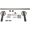 Ekena Millwork Premium Wagon Wheel Strap Barn Door Hardware Set w/ 5' Track for 2 1/4" Doors, Bronze Texture GB600155HWBZ - alternate 1